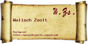 Walisch Zsolt névjegykártya